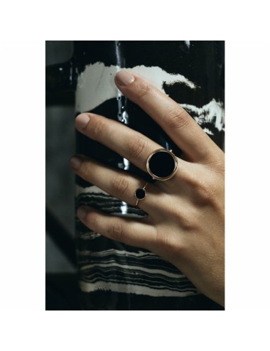 Bague Black Onyx Disc - GNY