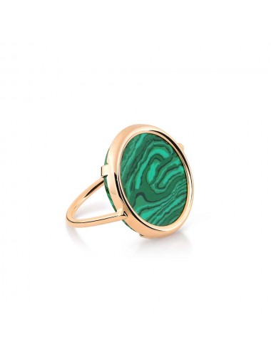 Bague Ever Malachite Disc -...