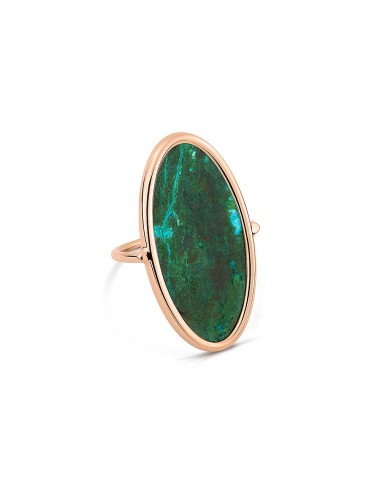 Bague Ellipse Chrysocolle -...